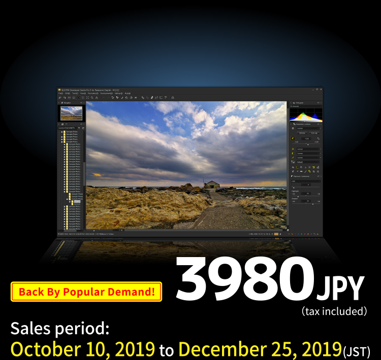 Sales period: from October 10, 2019 to December 25, 2019 (JST) 3980 JPY