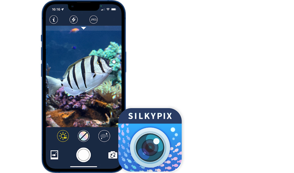 iPhoneカメラアプリ SILYPIX AQUA シルキーピックス アクア