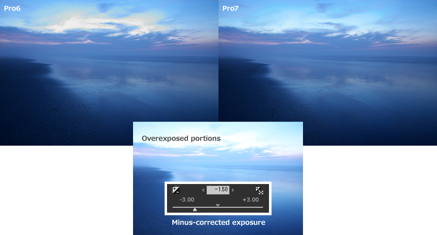 Improved highlight recovery during the exposure desensitization processing