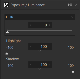 Highlight/Shadow Example 1-1ctrl